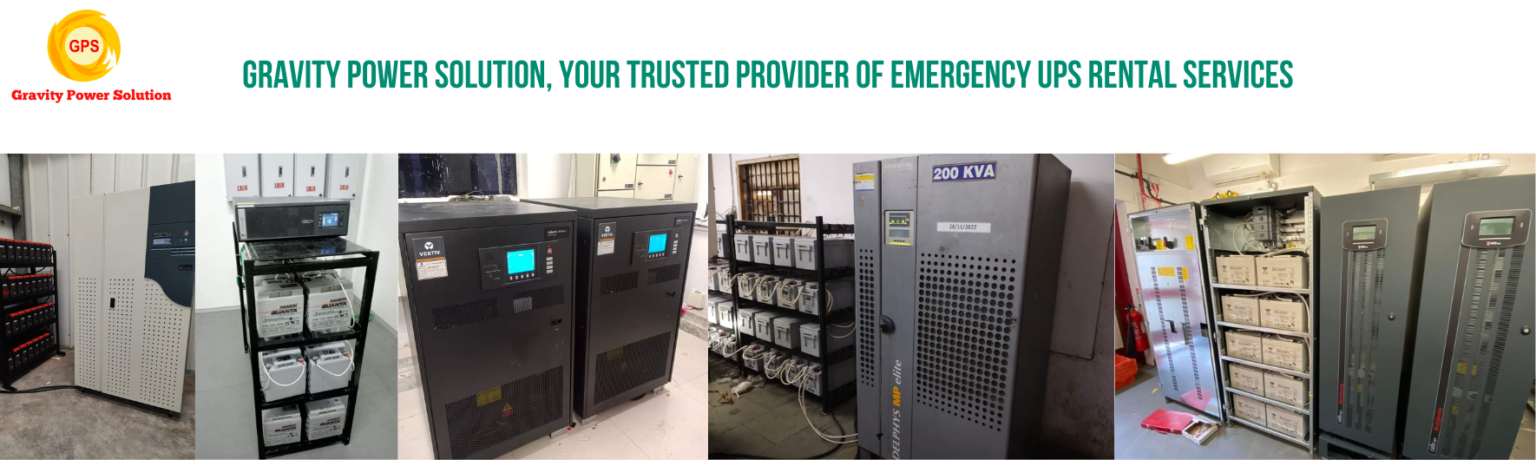 Gravity Power Solution, Your Trusted Provider of Emergency UPS Rental Services