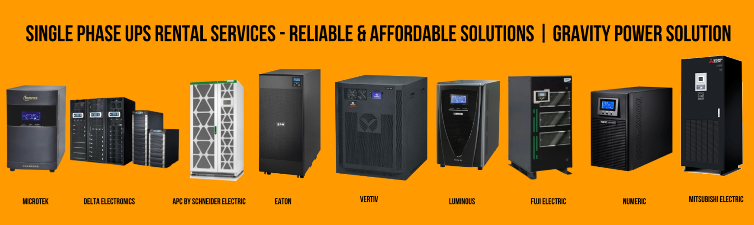 Single Phase UPS Rental Services